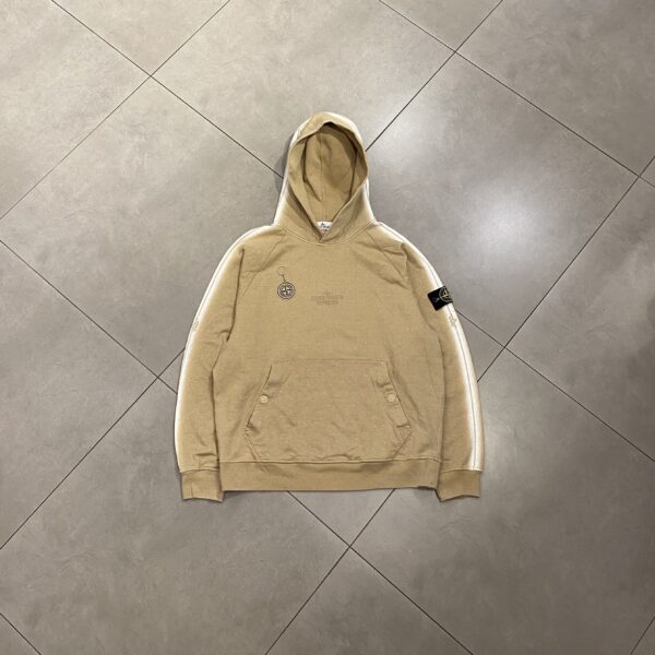 SUPREME X STONE ISLAND HOODIE - L