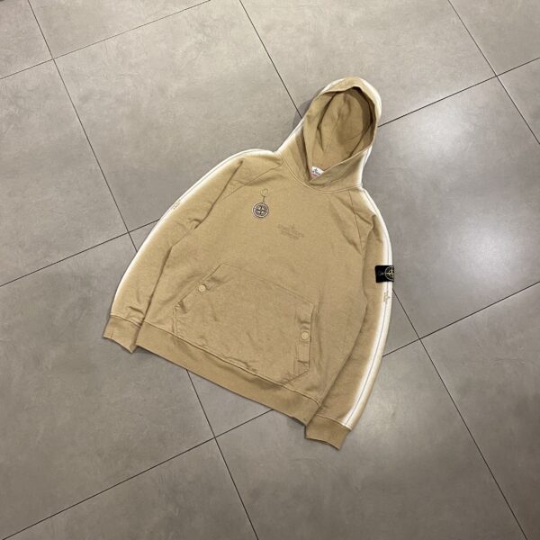 SUPREME X STONE ISLAND HOODIE - L