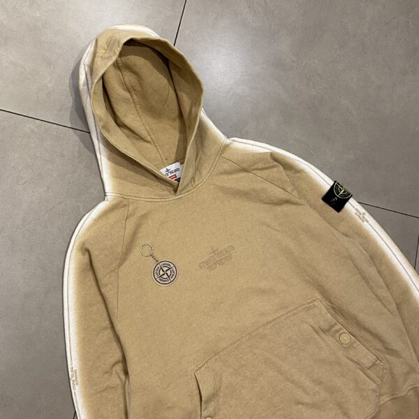 SUPREME X STONE ISLAND HOODIE - L