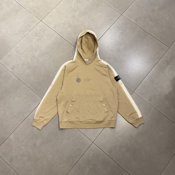 SUPREME X STONE ISLAND HOODIE - L
