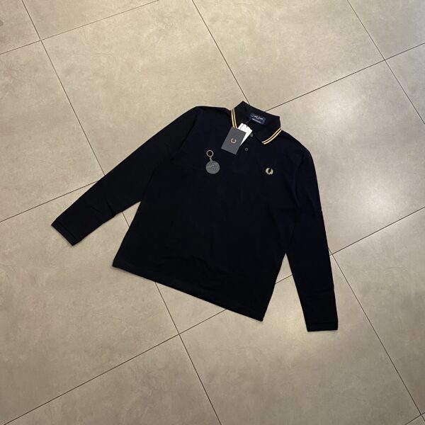 POLO SHIRT TIPPED GOLD - M L XL