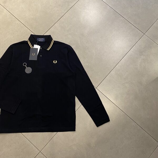 POLO SHIRT TIPPED GOLD - M L XL