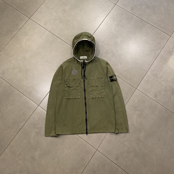 OVERSHIRT HOODIE OLIVE - S