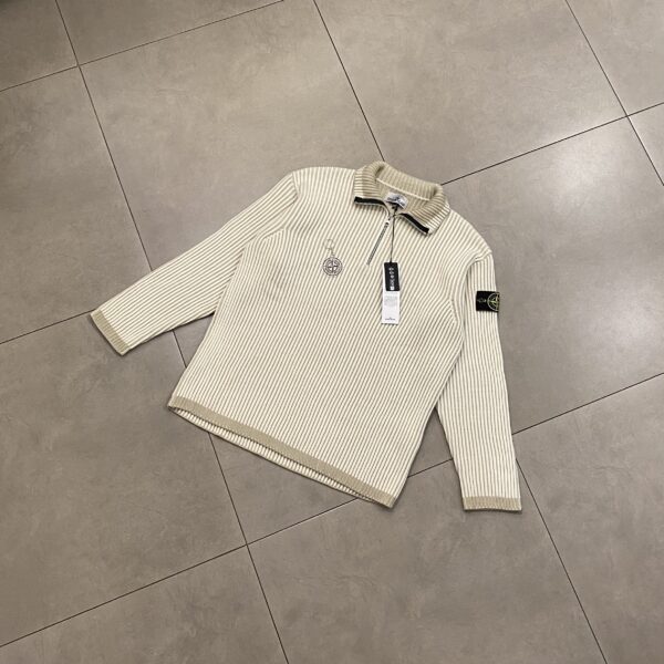 HALFZIP KNIT CREME - XL
