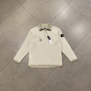 IMG_1770 HALFZIP KNIT CREME - XL