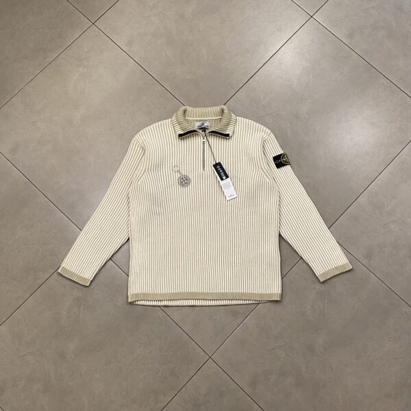 HALFZIP KNIT CREME - XL