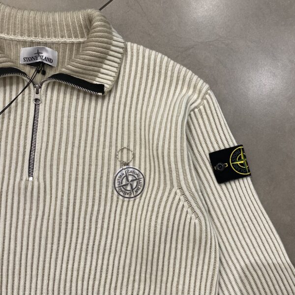 HALFZIP KNIT CREME - XL