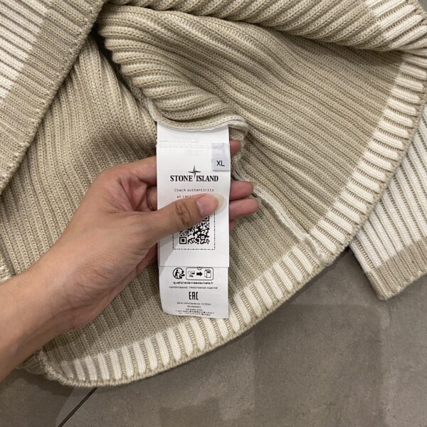 HALFZIP KNIT CREME - XL