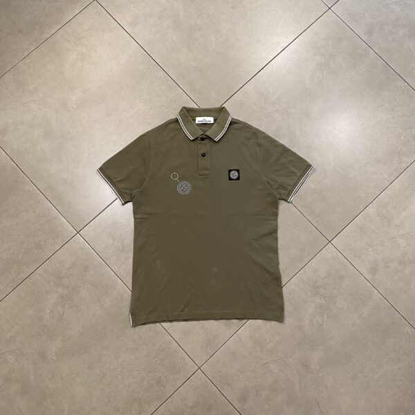 POLO STONE OLIVE - L